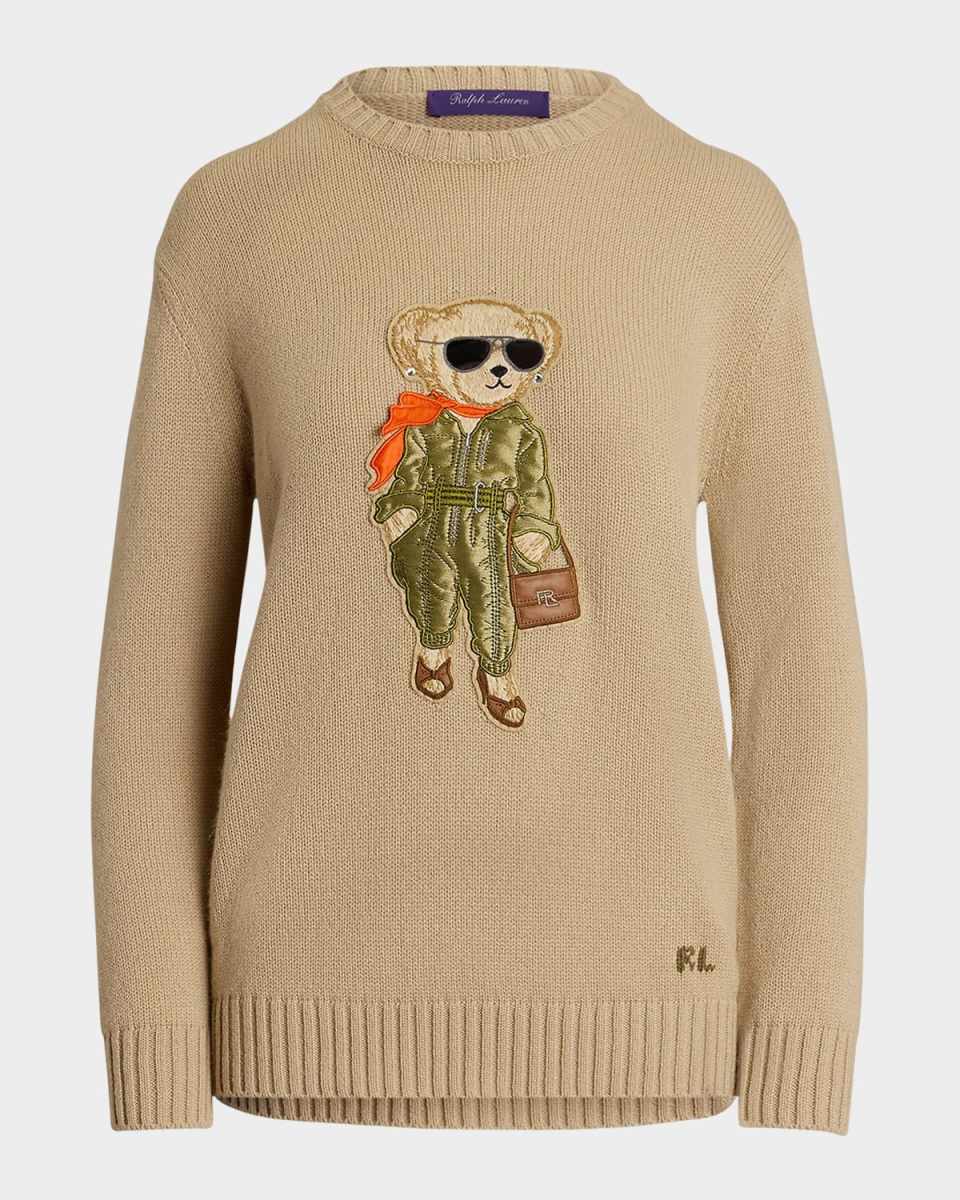 Aviator Polo Bear Cashmere Sweat